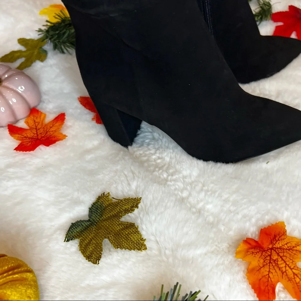 GIANNI BINI knee High Black Suede Boots.  #45